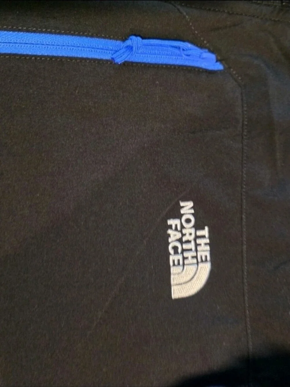 The North Face Glacier Pro Fleece Men's Black and Blue Performance Full-Zip NWOT